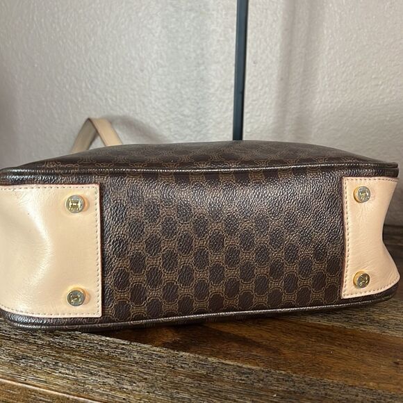 Celine Macadam Pattern Shoulder bag Brown PVC Leather Italy - Picture 10 of 17